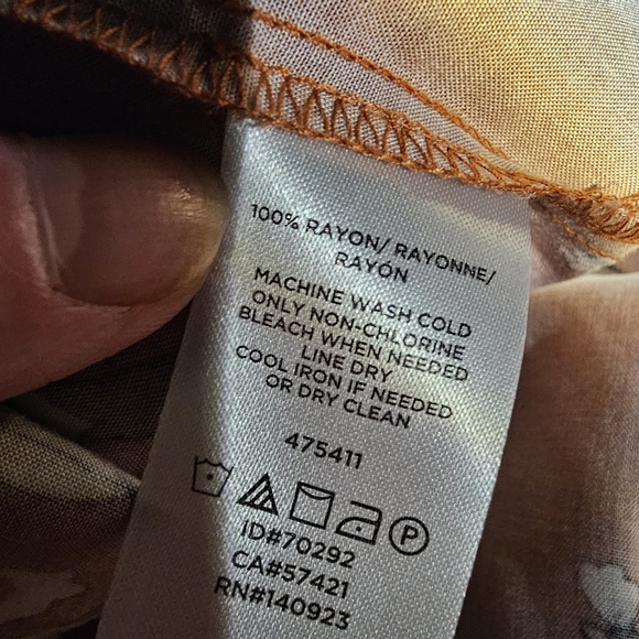 Loft Rust Floral Top M - Picture 10 of 12